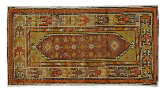 3 x 5 Vintage Turkish Oushak Rug 51777