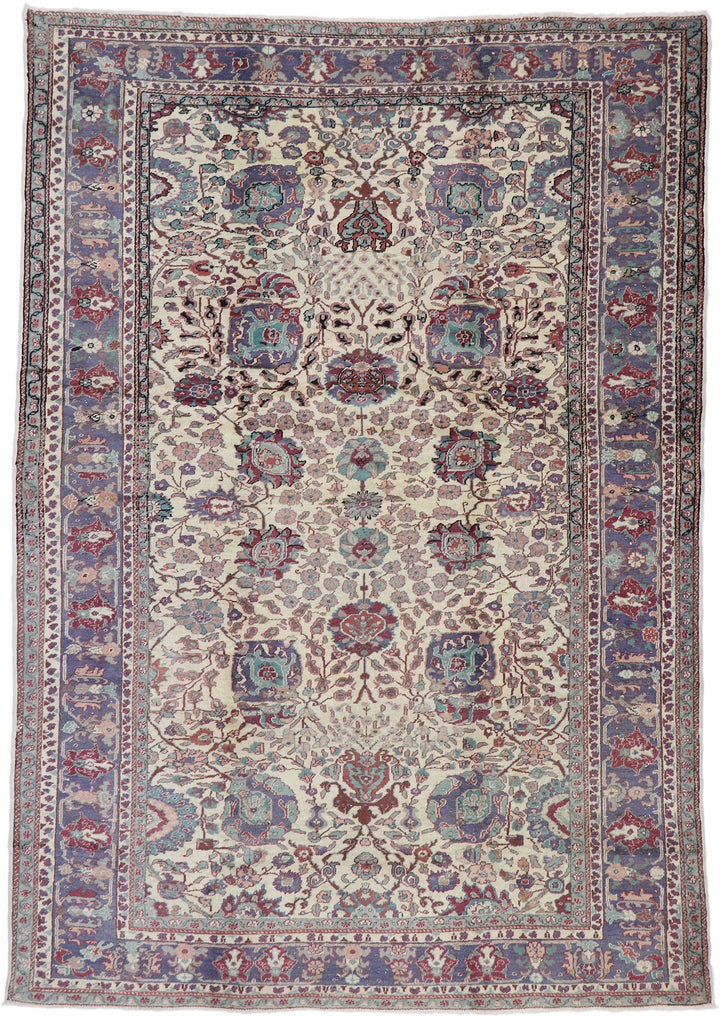 7 x 9 Vintage Turkish Oushak Rug 51788