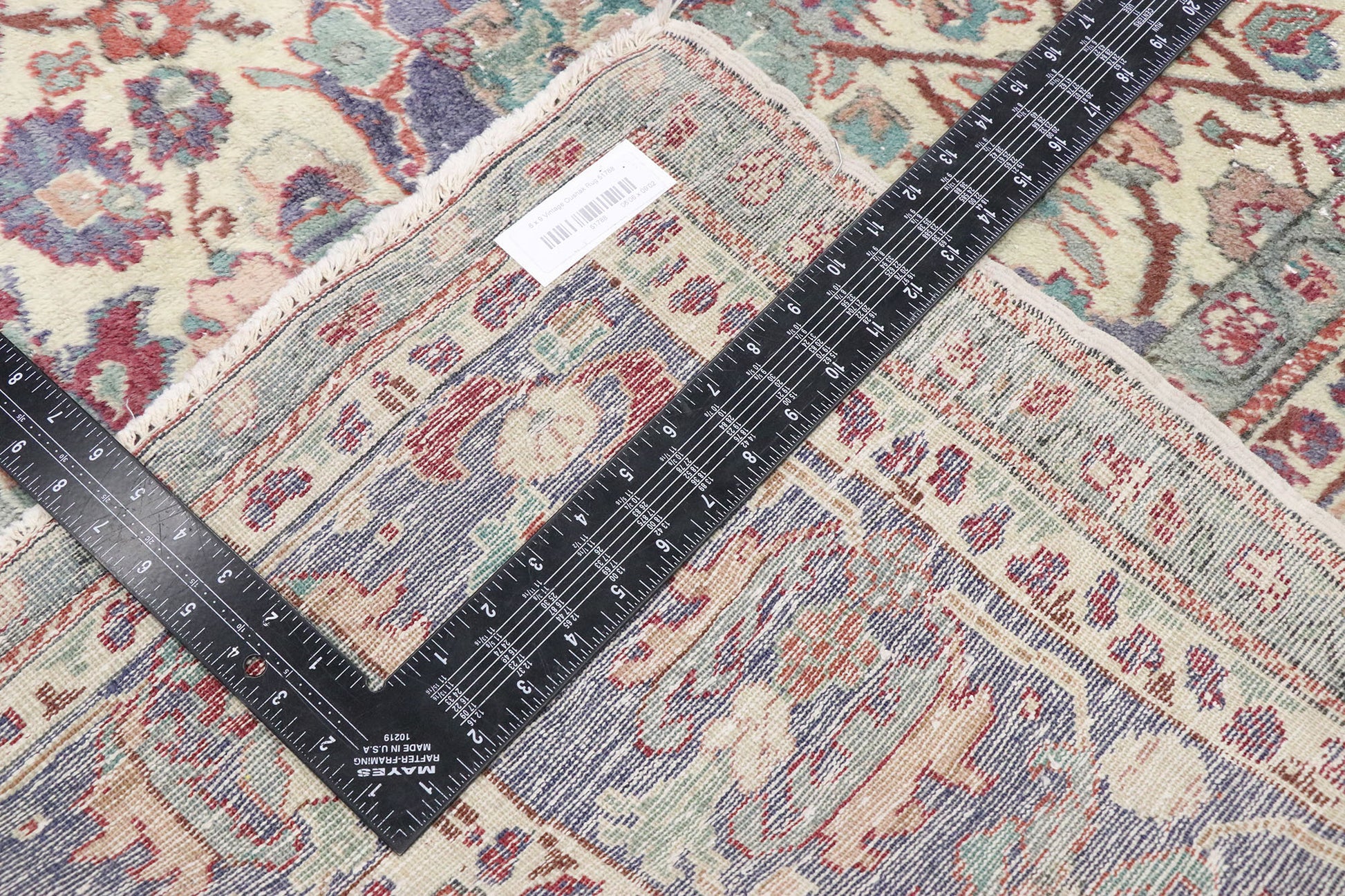7 x 9 Vintage Turkish Oushak Rug 51788