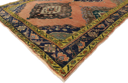 5 x 13 Vintage Turkish Oushak Rug 51790