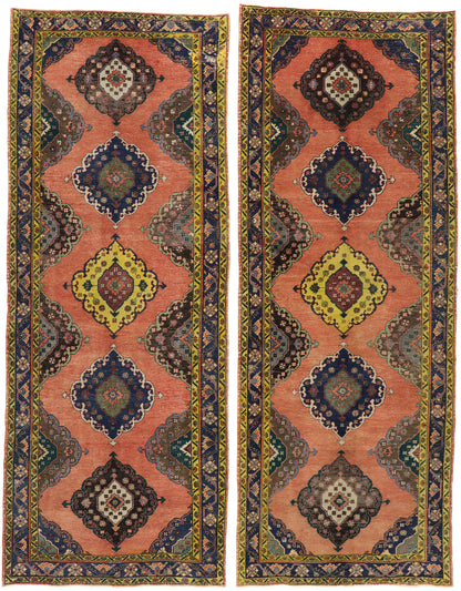 5 x 13 Vintage Turkish Oushak Rug 51791