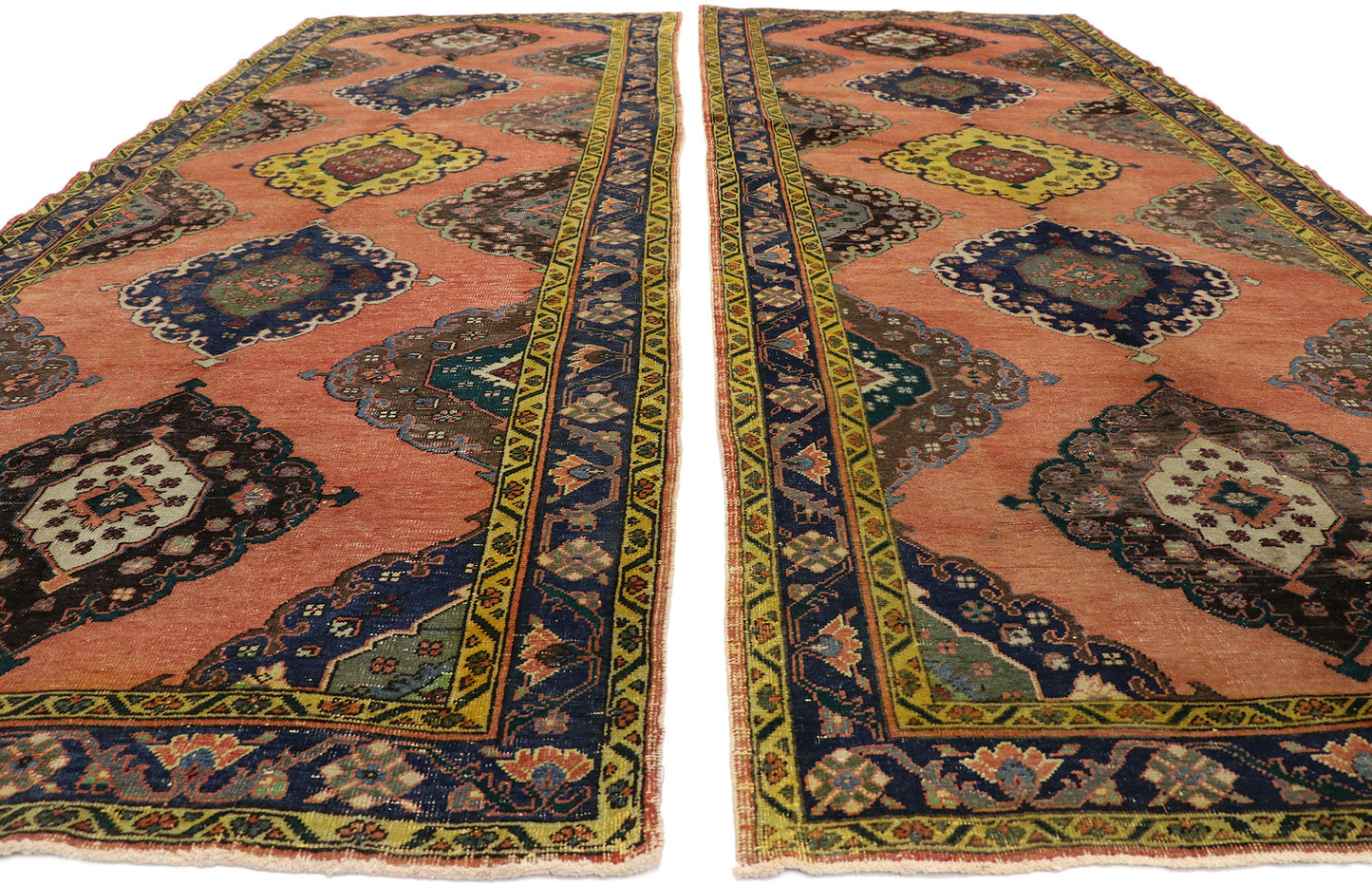 5 x 13 Vintage Turkish Oushak Rug 51791