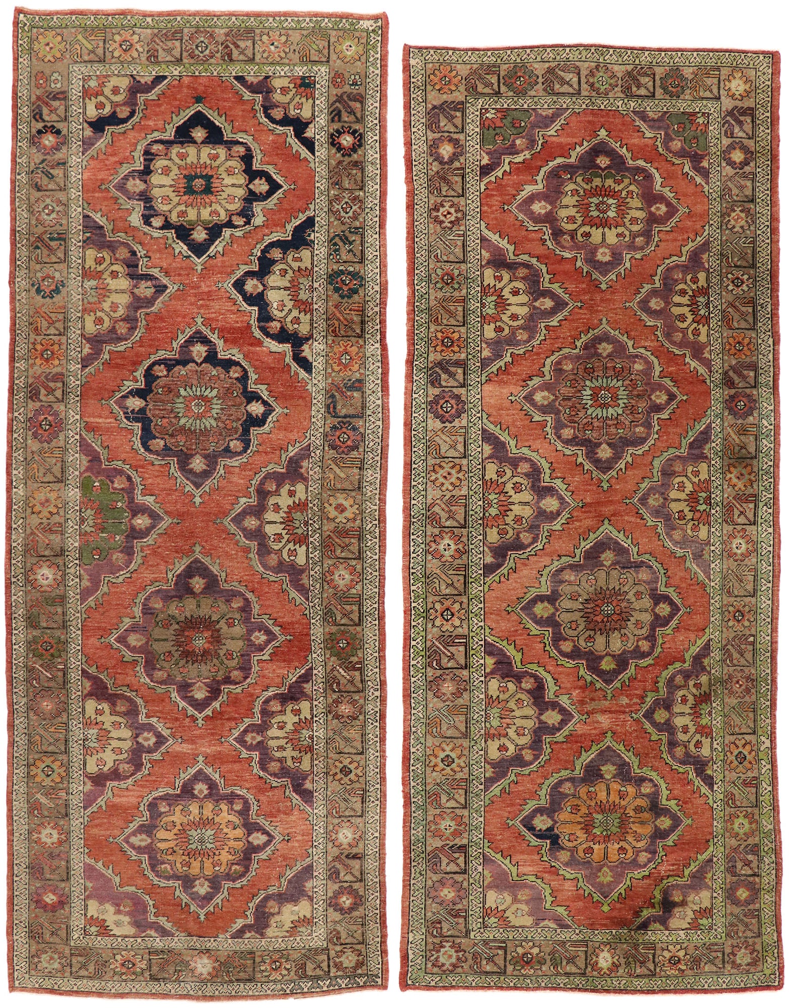 5 x 12 Vintage Turkish Oushak Rug 51792