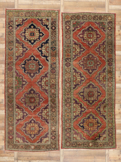 5 x 12 Vintage Turkish Oushak Rug 51793