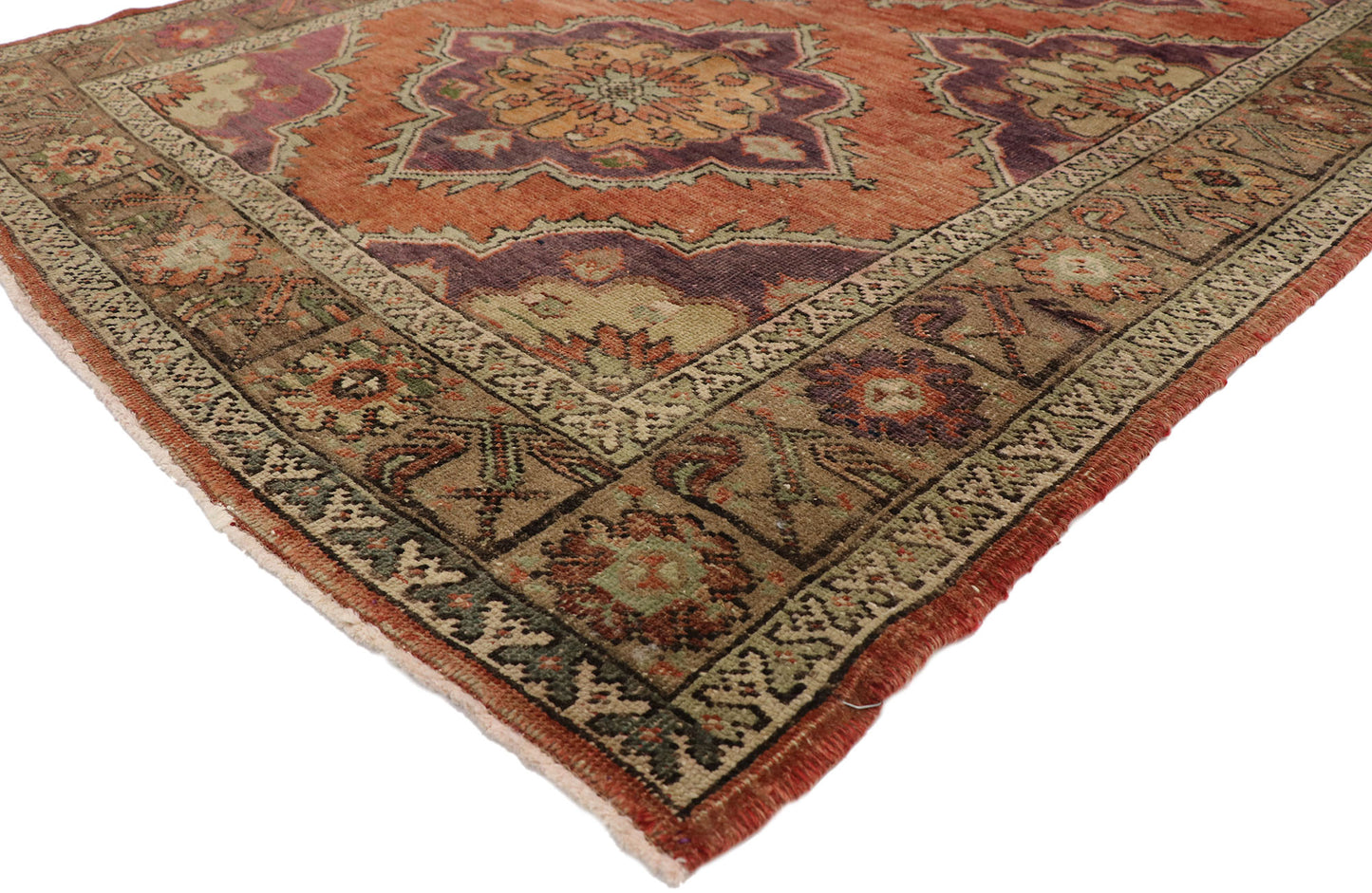 5 x 12 Vintage Turkish Oushak Rug 51793