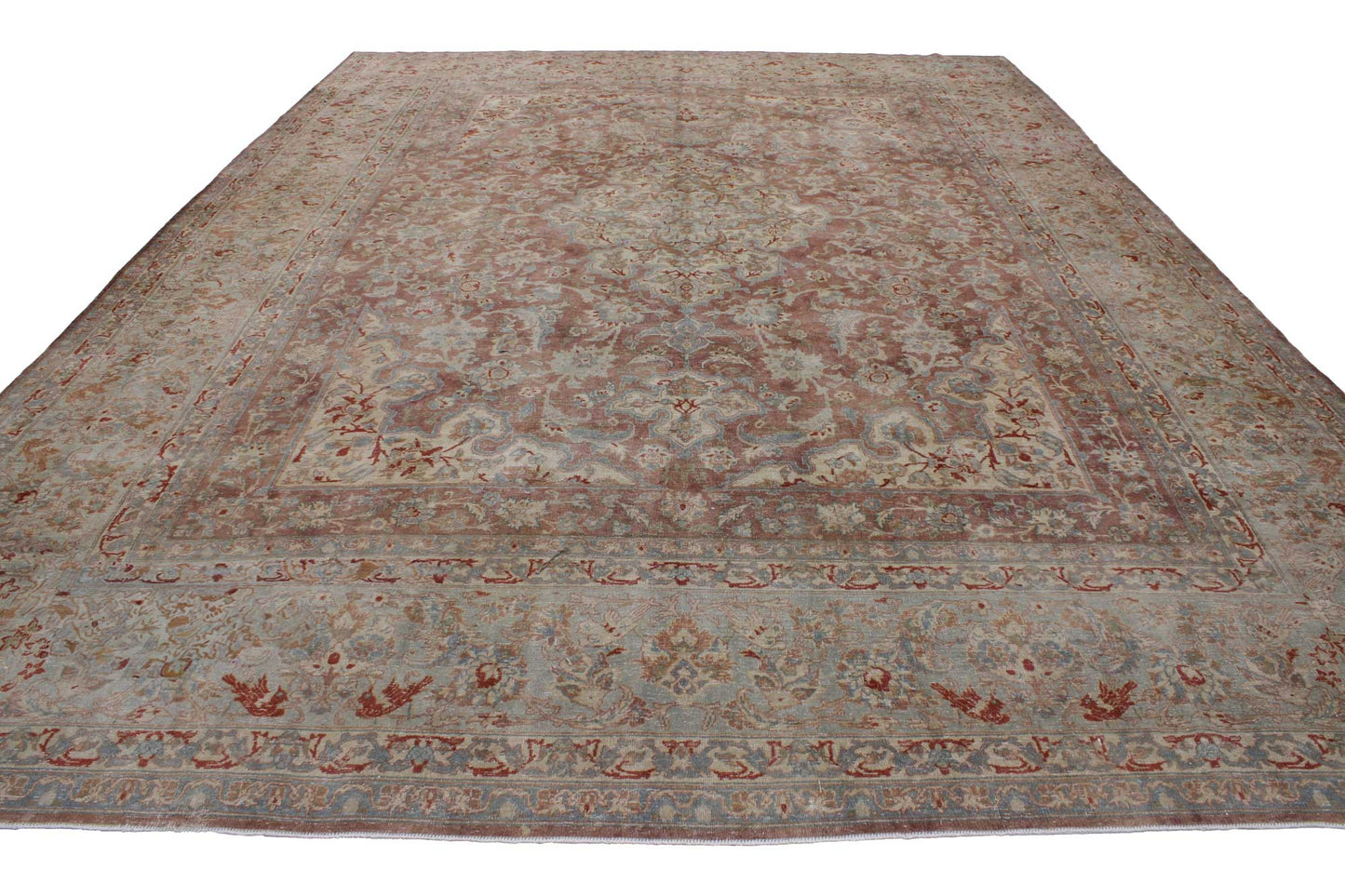 10 x 14 Antique Kerman Rug 51796
