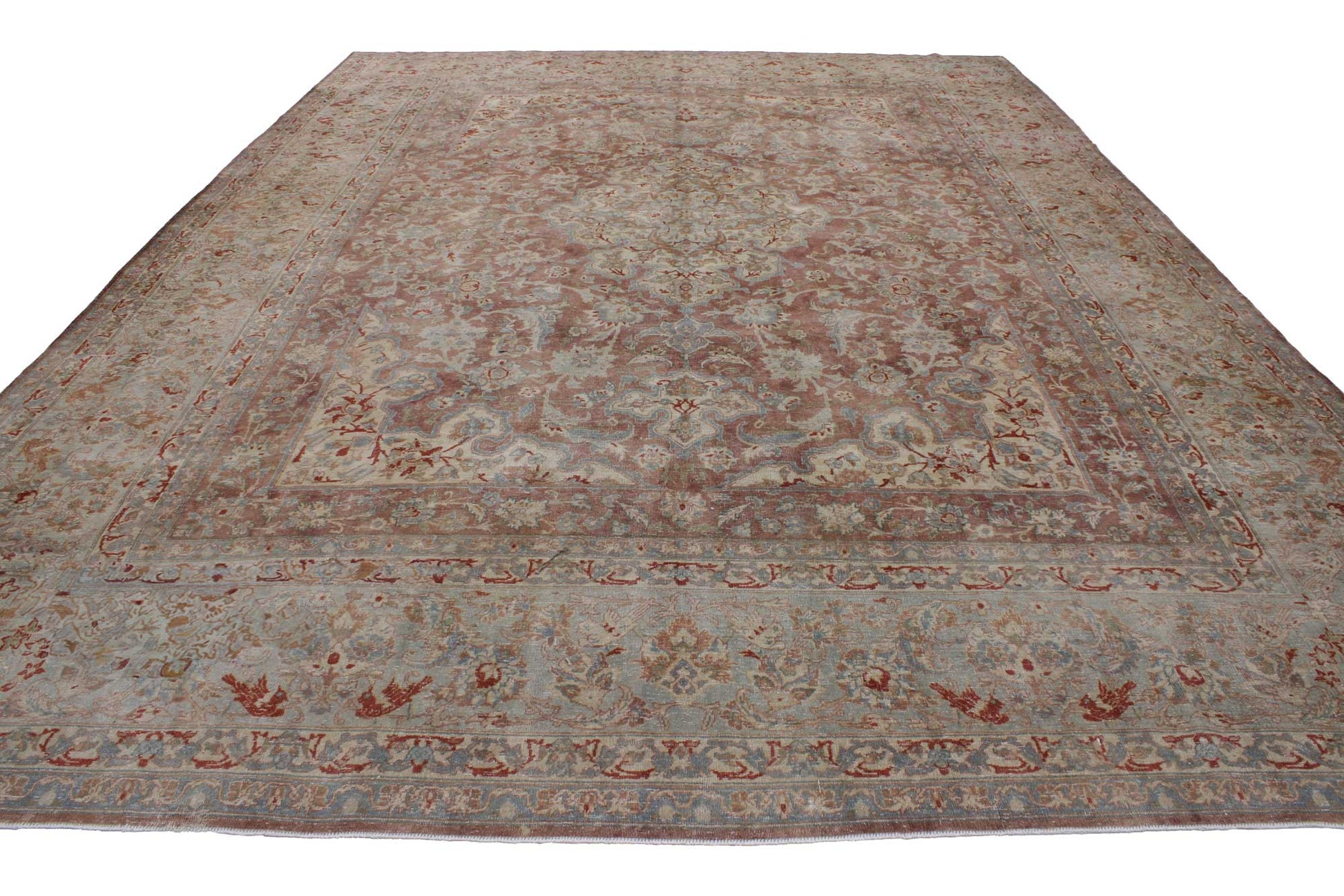 10 x 14 Antique Kerman Rug 51796