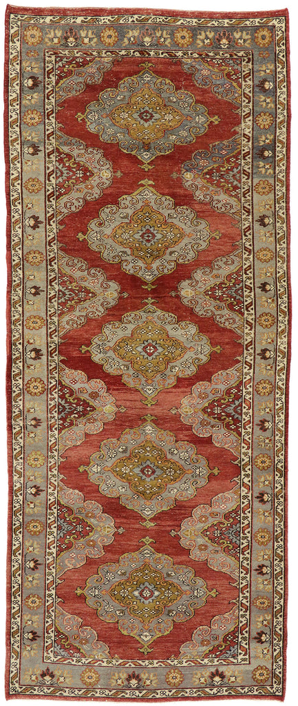 5 x 12 Vintage Turkish Oushak Rug 51797