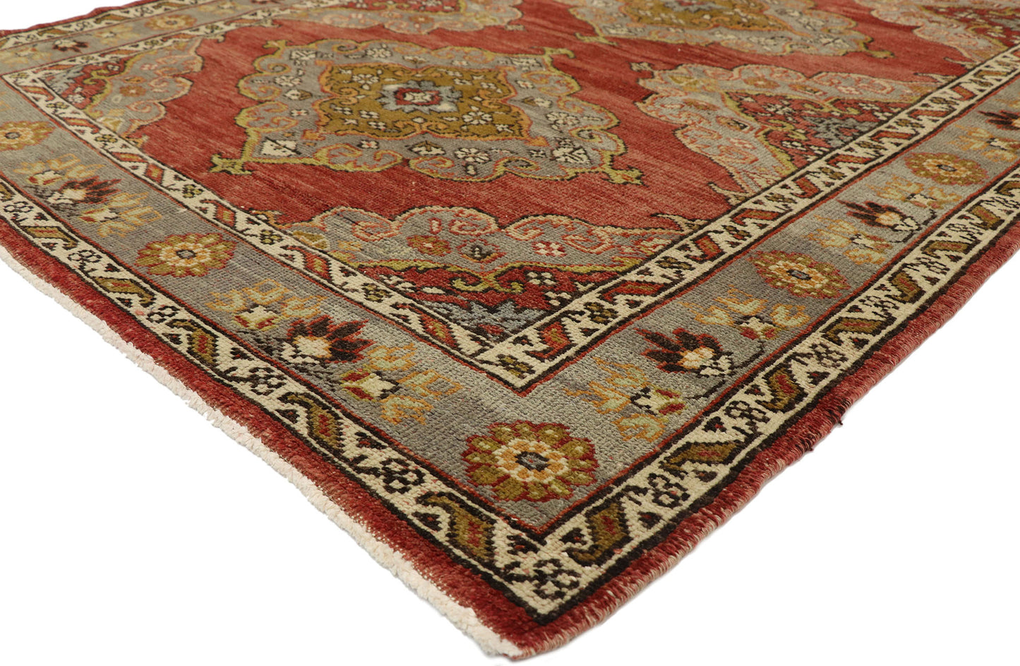 5 x 12 Vintage Turkish Oushak Rug 51797