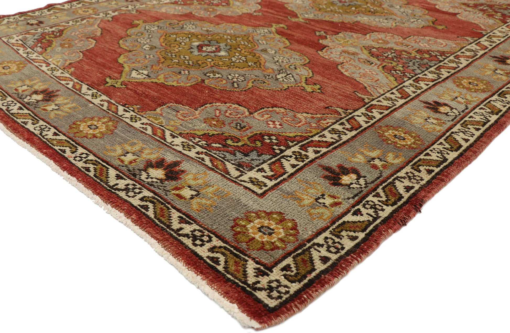 5 x 12 Vintage Turkish Oushak Rug 51797