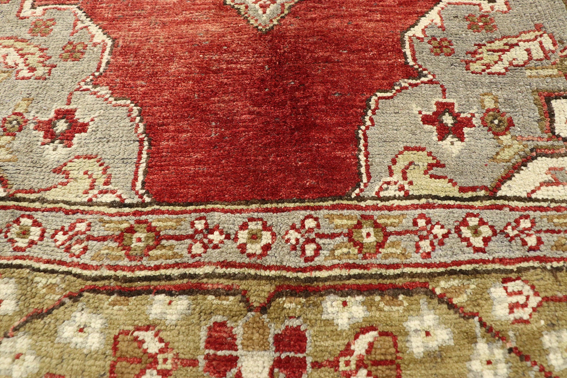 5 x 11 Vintage Turkish Oushak Rug 51800
