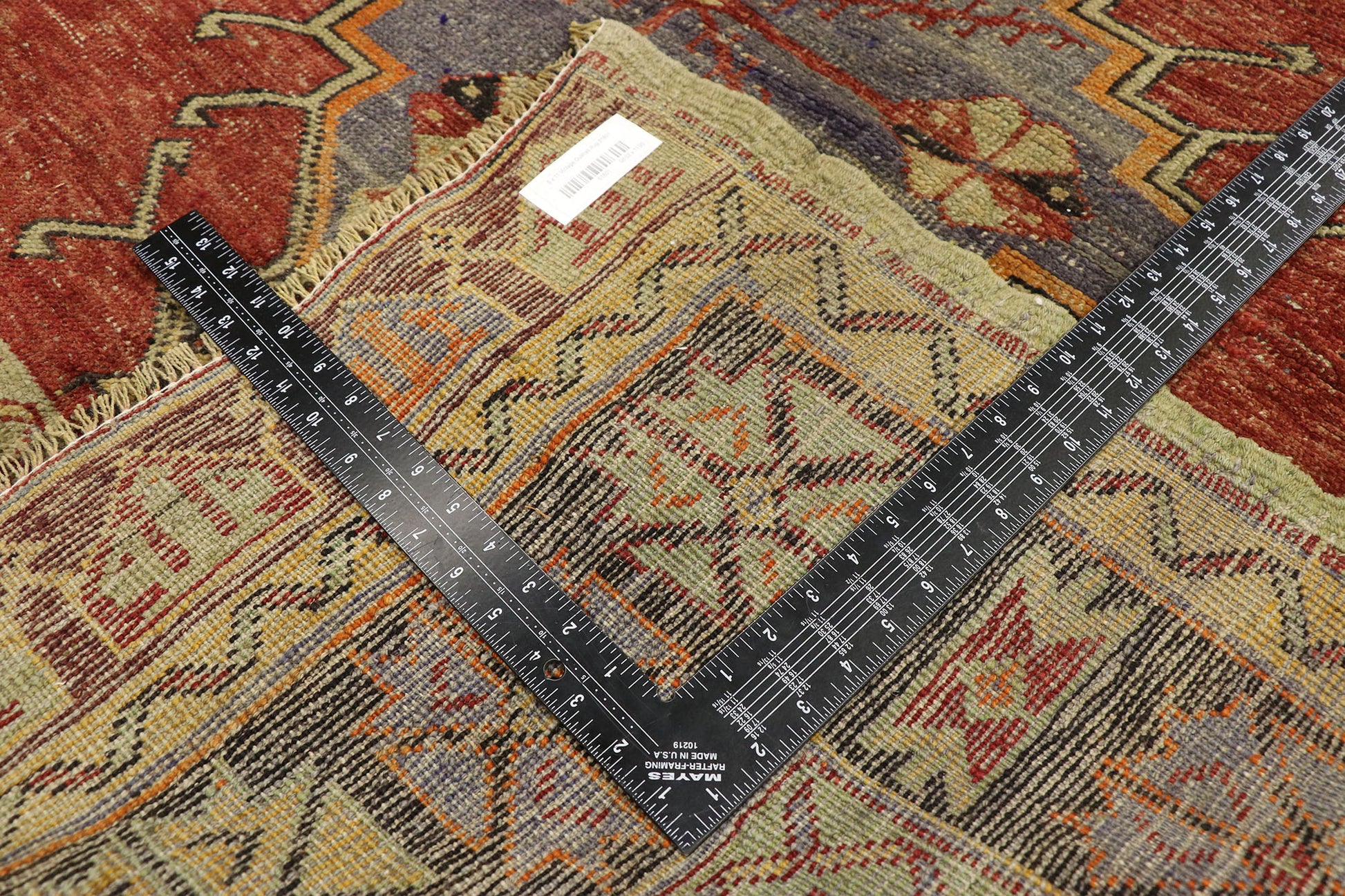 5 x 11 Vintage Turkish Oushak Rug 51801