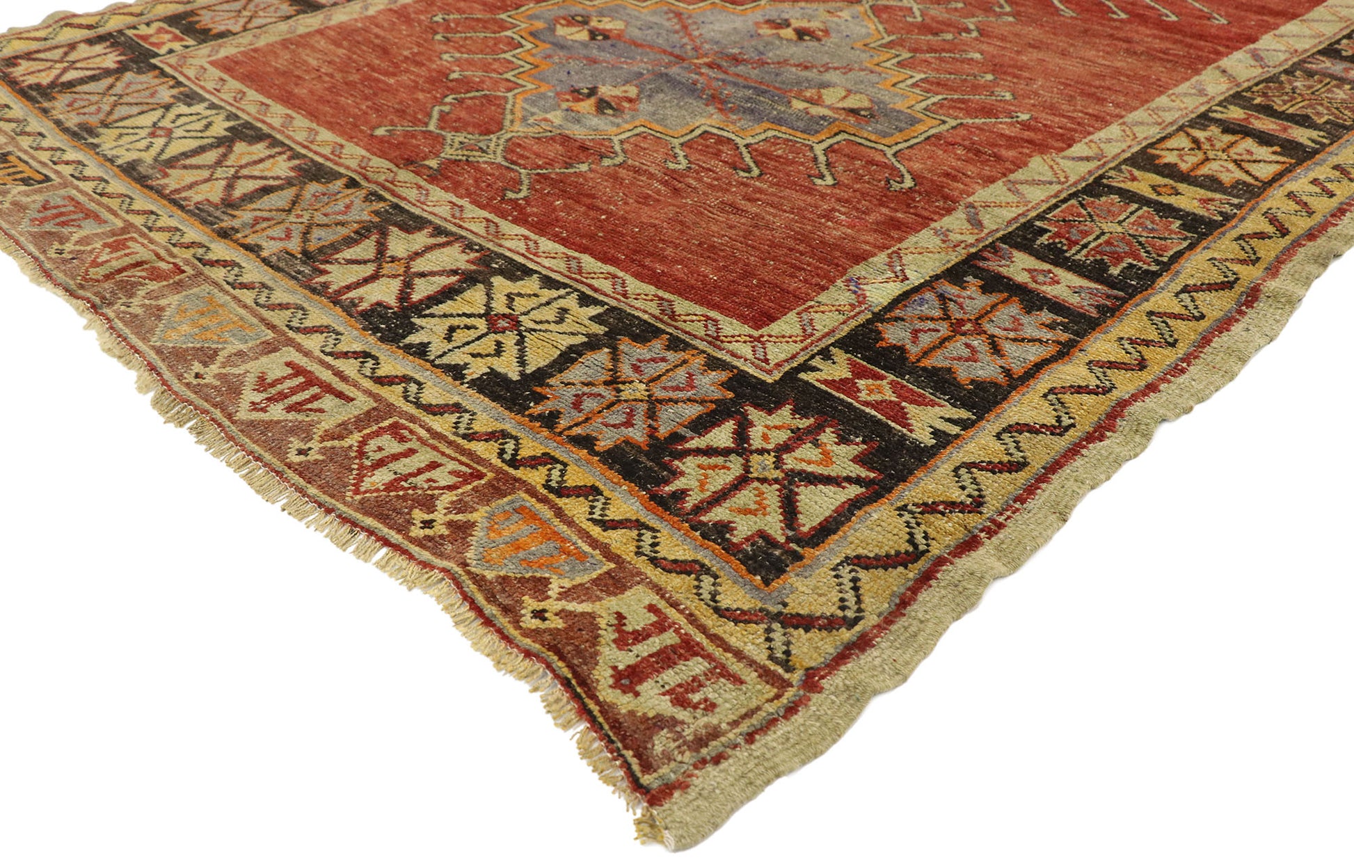 5 x 11 Vintage Turkish Oushak Rug 51801