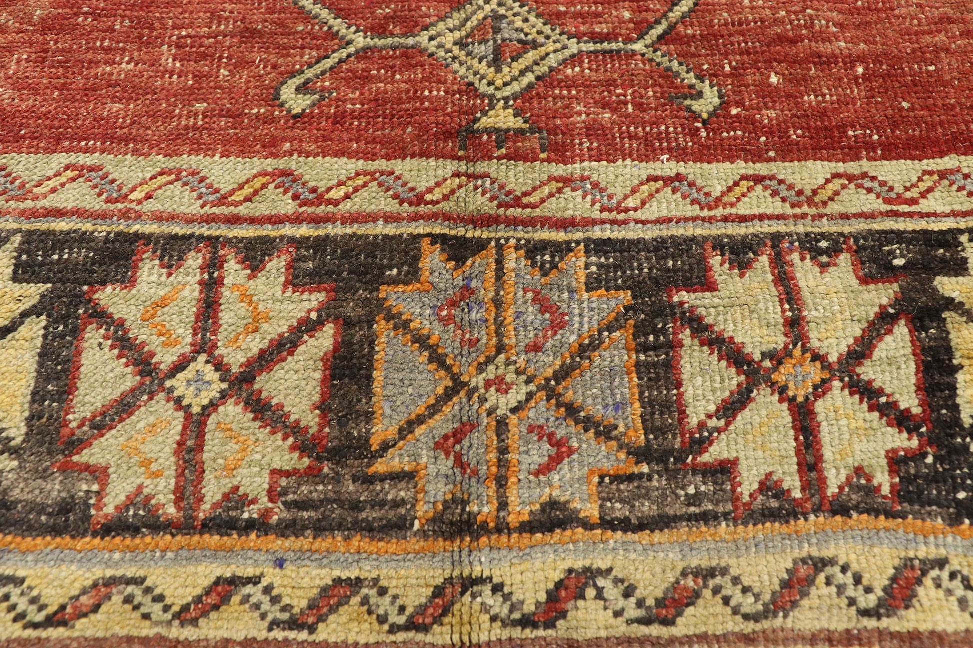 5 x 11 Vintage Turkish Oushak Rug 51801