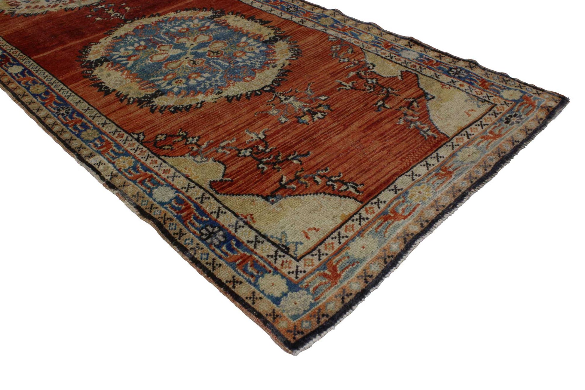 3 x 11 Vintage Oushak Rug 51803