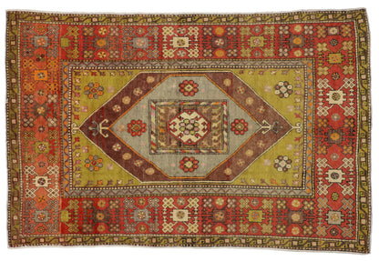 5 x 8 Vintage Oushak Rug 51805