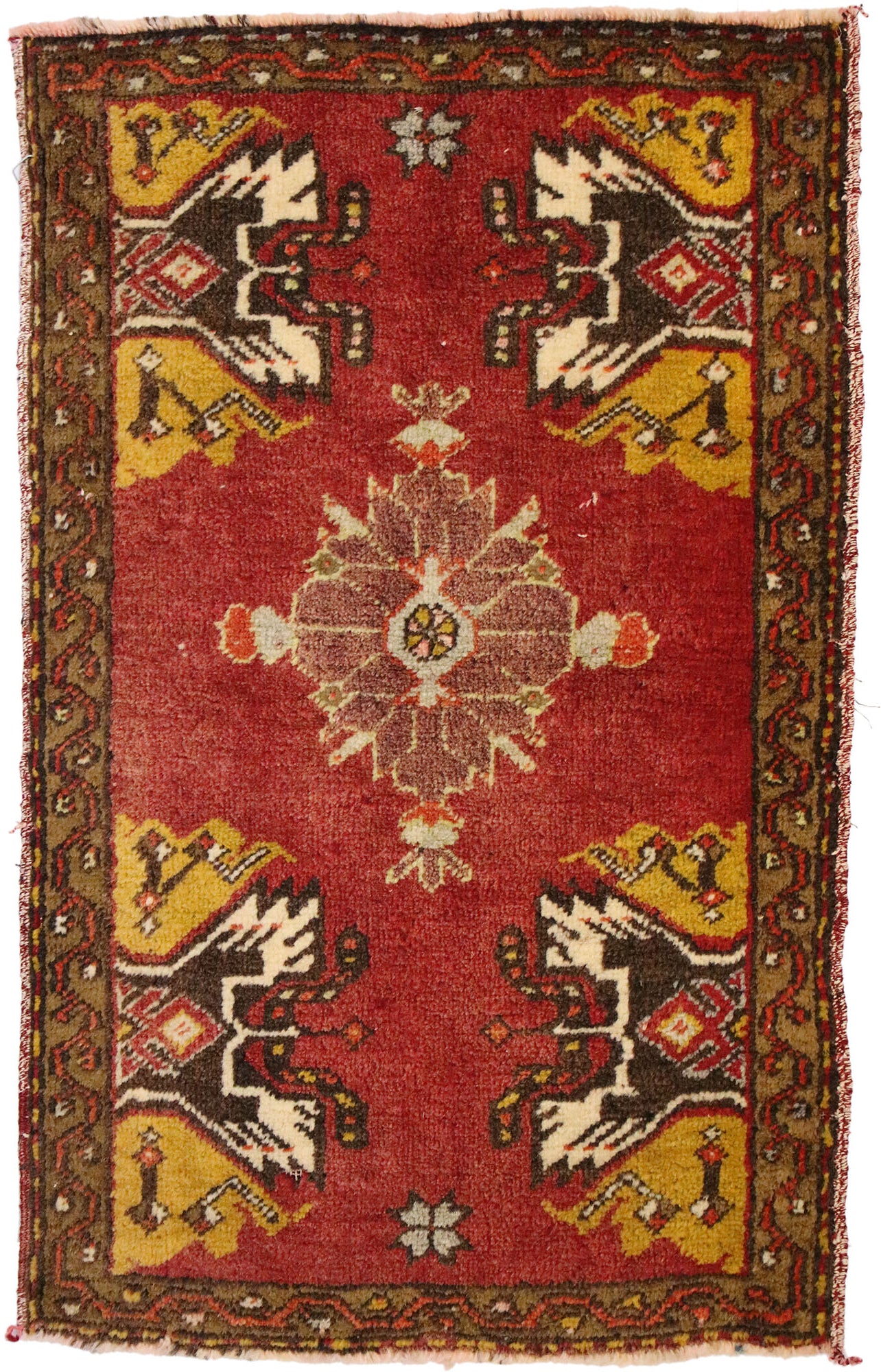 2 x 3 Vintage Turkish Yastik Rug 51815