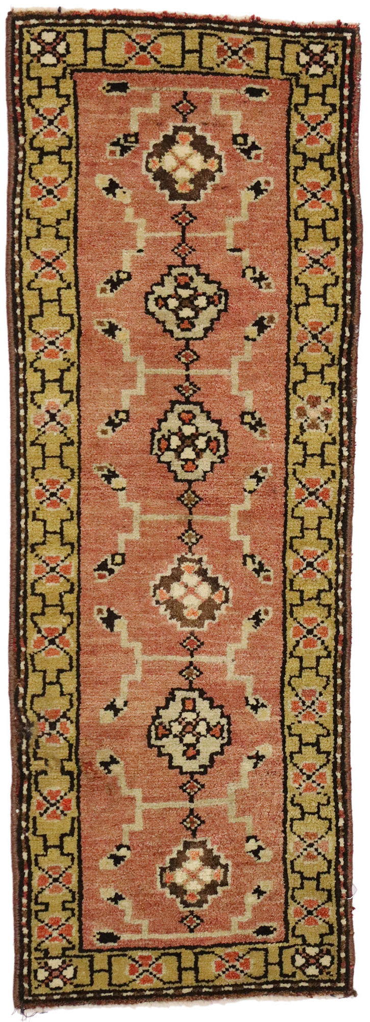 1 x 4 Vintage Turkish Yastik Rug 51816