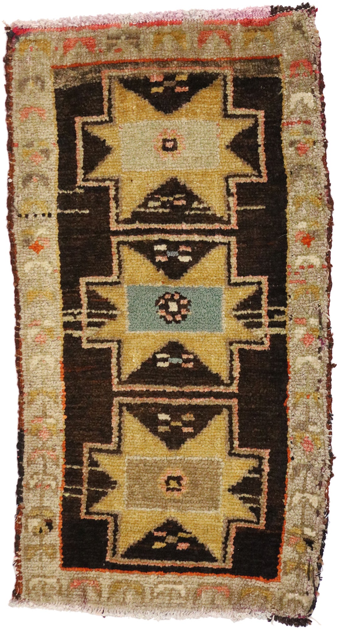 2 x 3 Vintage Turkish Yastik Rug 51819