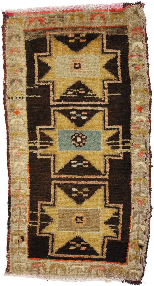 2 x 3 Vintage Turkish Yastik Rug 51819
