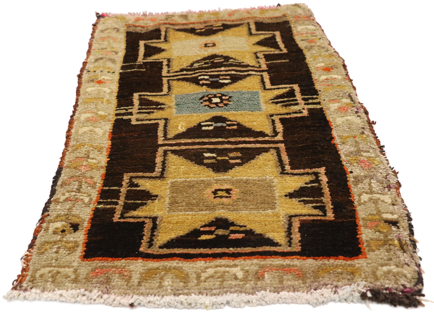 2 x 3 Vintage Turkish Yastik Rug 51819