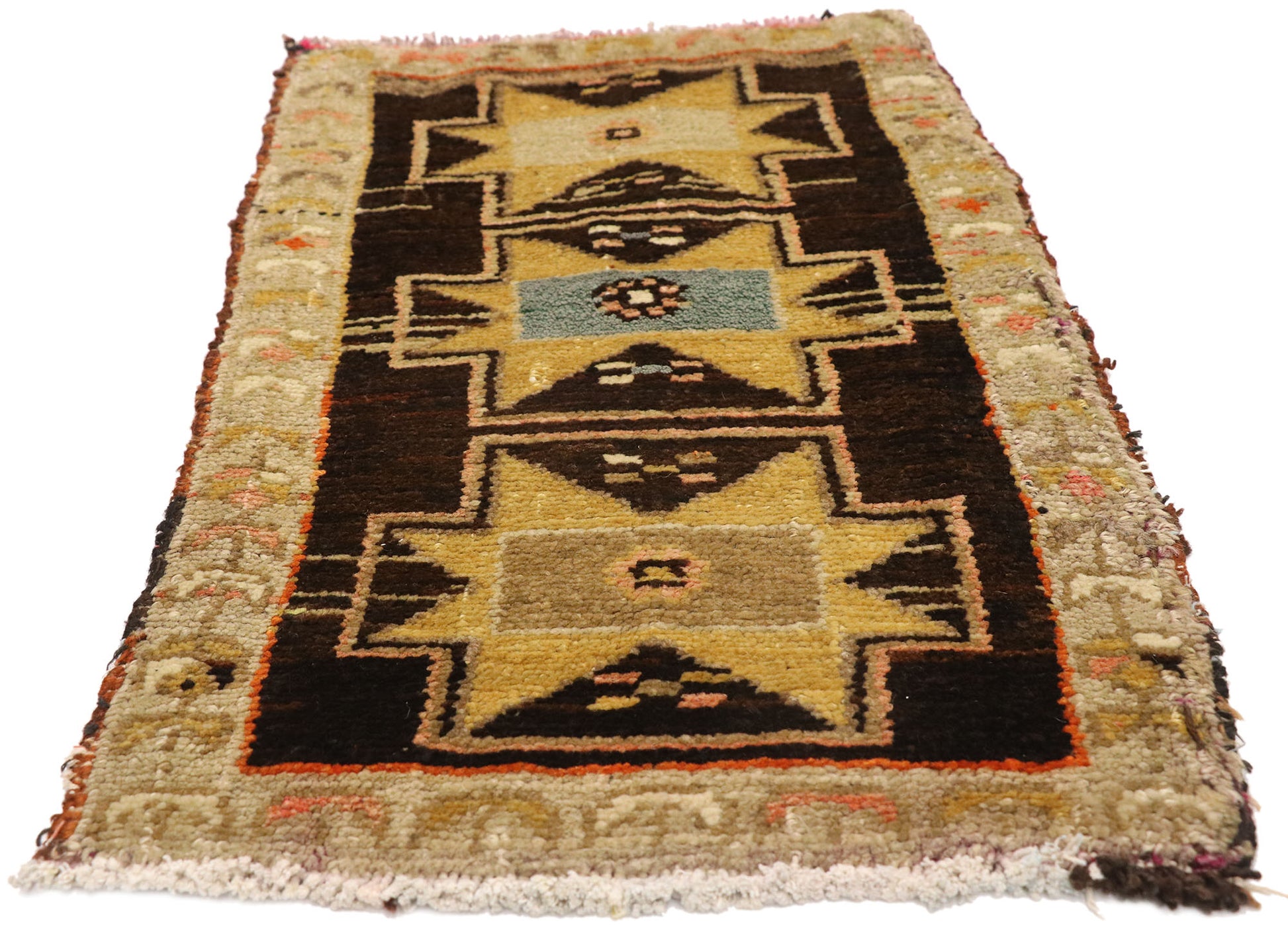 2 x 3 Vintage Turkish Yastik Rug 51819