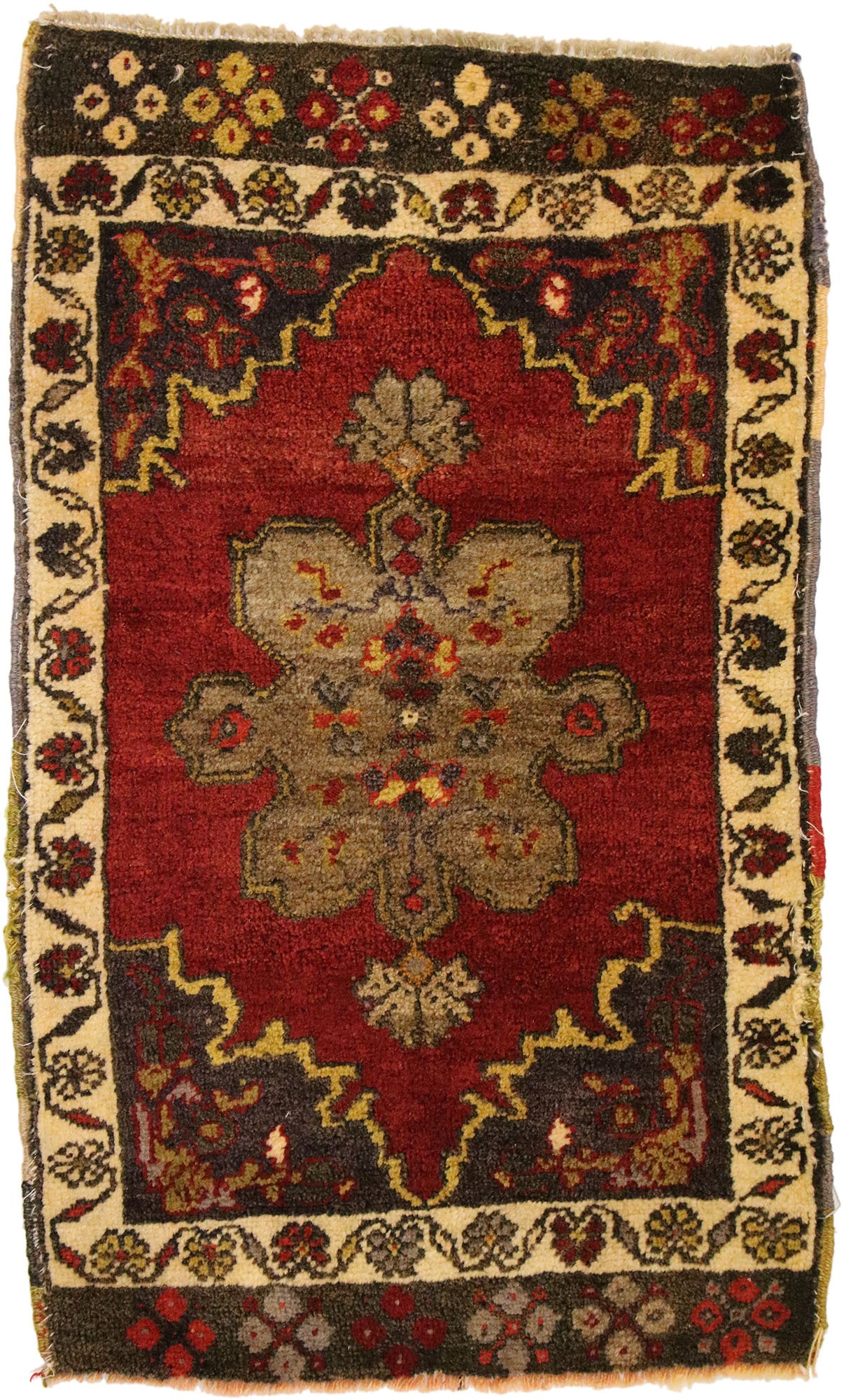 2 x 3 VIntage Turkish Yastik Rug 51820