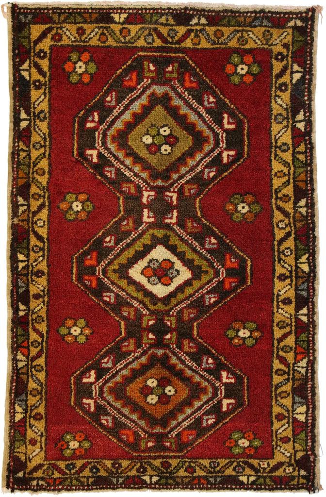 2 x 3 Vintage Turkish Yastik Rug 51823