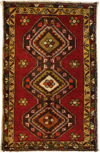 2 x 3 Vintage Turkish Yastik Rug 51823