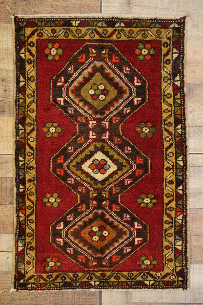 2 x 3 Vintage Turkish Yastik Rug 51823