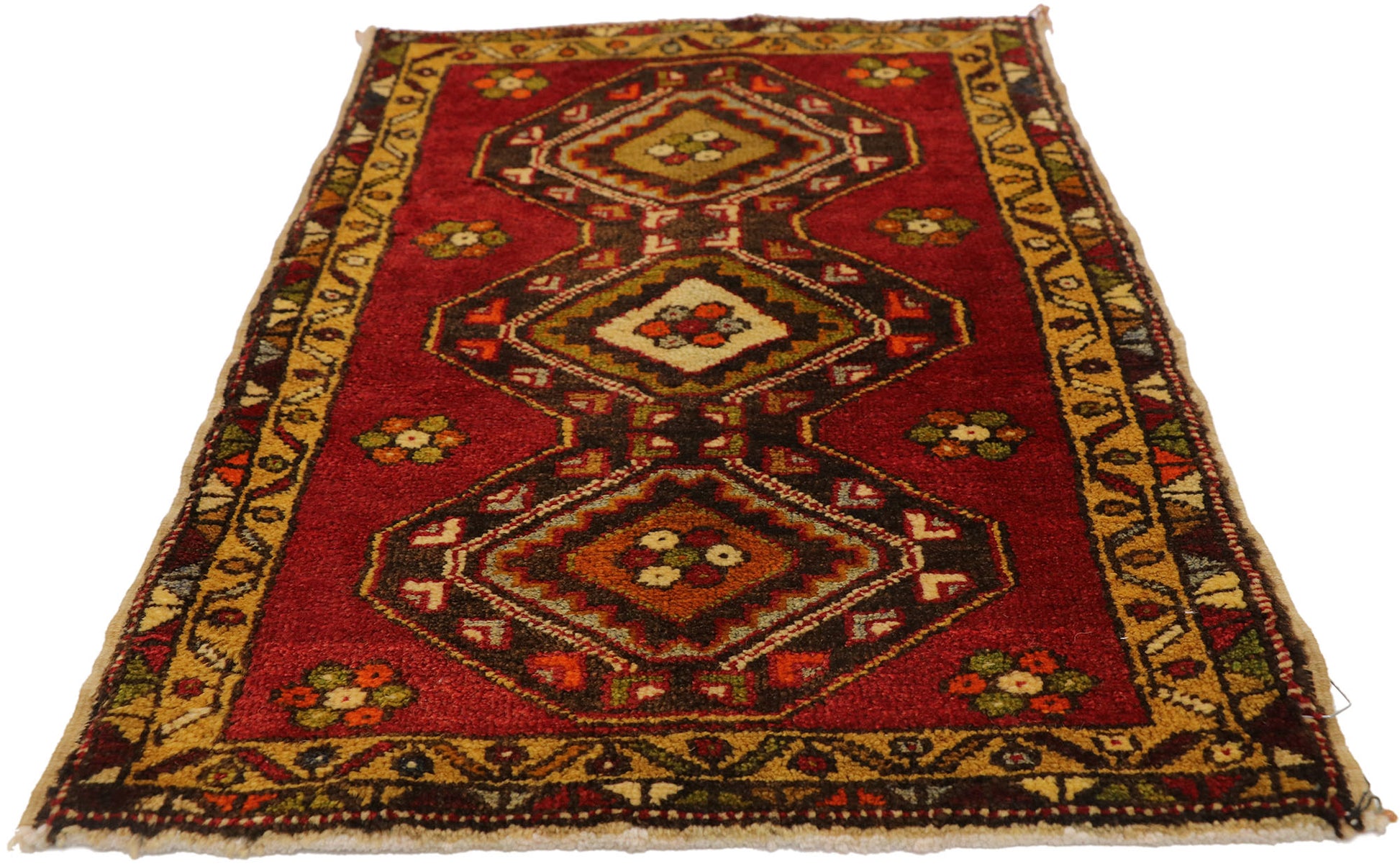 2 x 3 Vintage Turkish Yastik Rug 51823