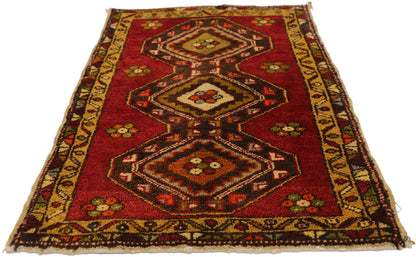 2 x 3 Vintage Turkish Yastik Rug 51823