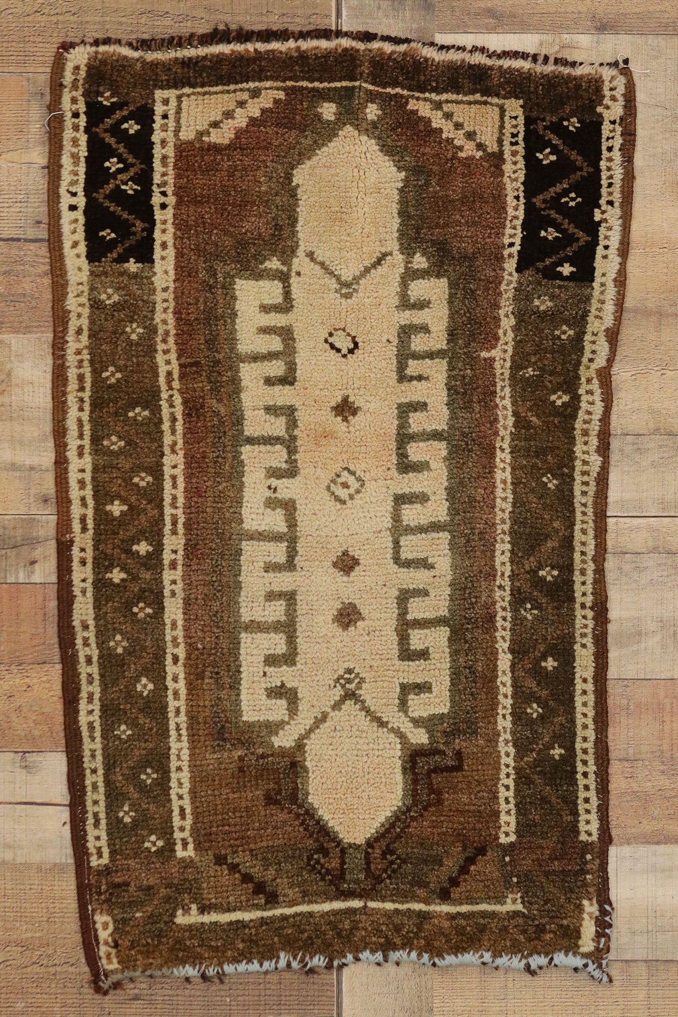 2 x 3 Vintage Turkish Yastik Rug 51824