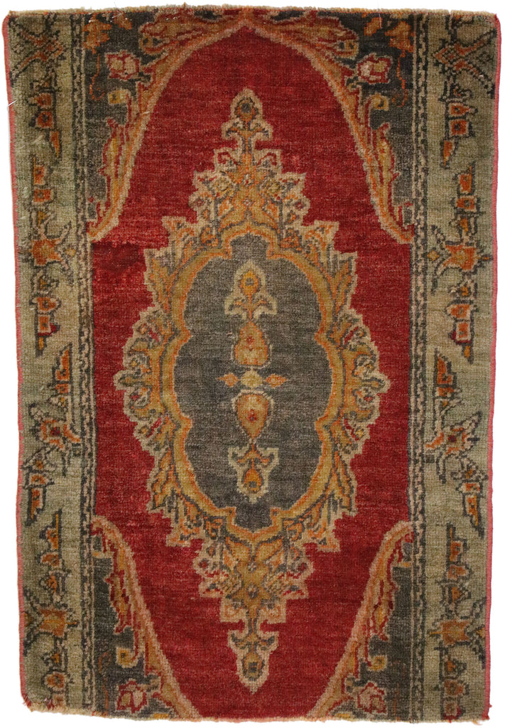 2 x 2 Vintage Turkish Yastik Rug 51827