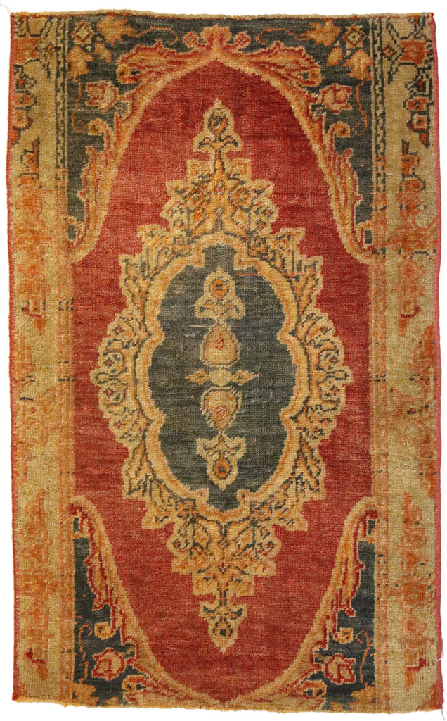 2 x 3 Vintage Turkish Yastik Rug 51828