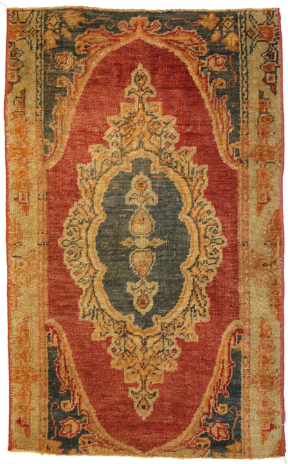 2 x 3 Vintage Turkish Yastik Rug 51828