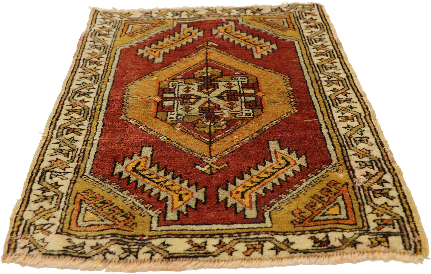 2 x 2 Vintage Turkish Yastik Rug 51829