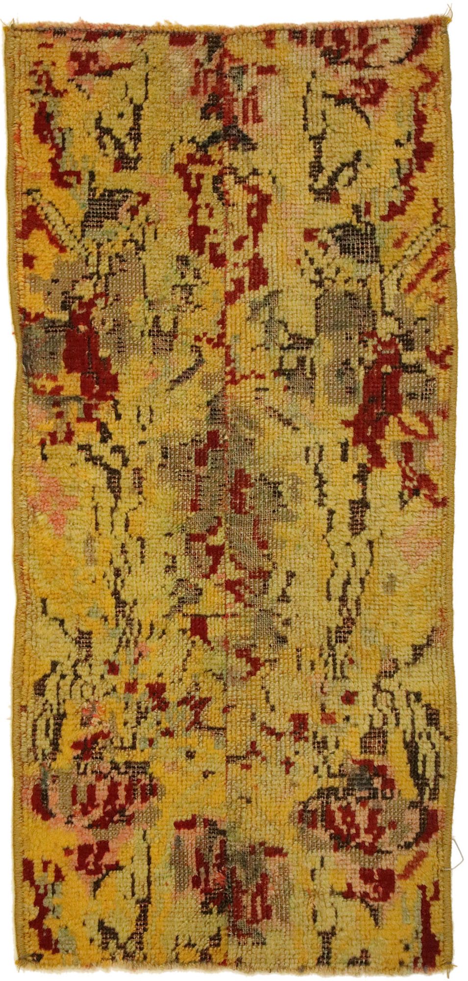 1 x 3 Vintage Turkish Yastik Rug 51830