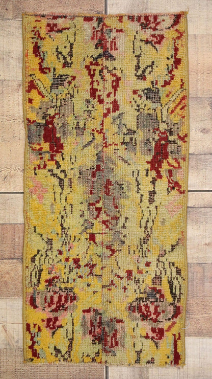 1 x 3 Vintage Turkish Yastik Rug 51830