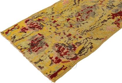 1 x 3 Vintage Turkish Yastik Rug 51830