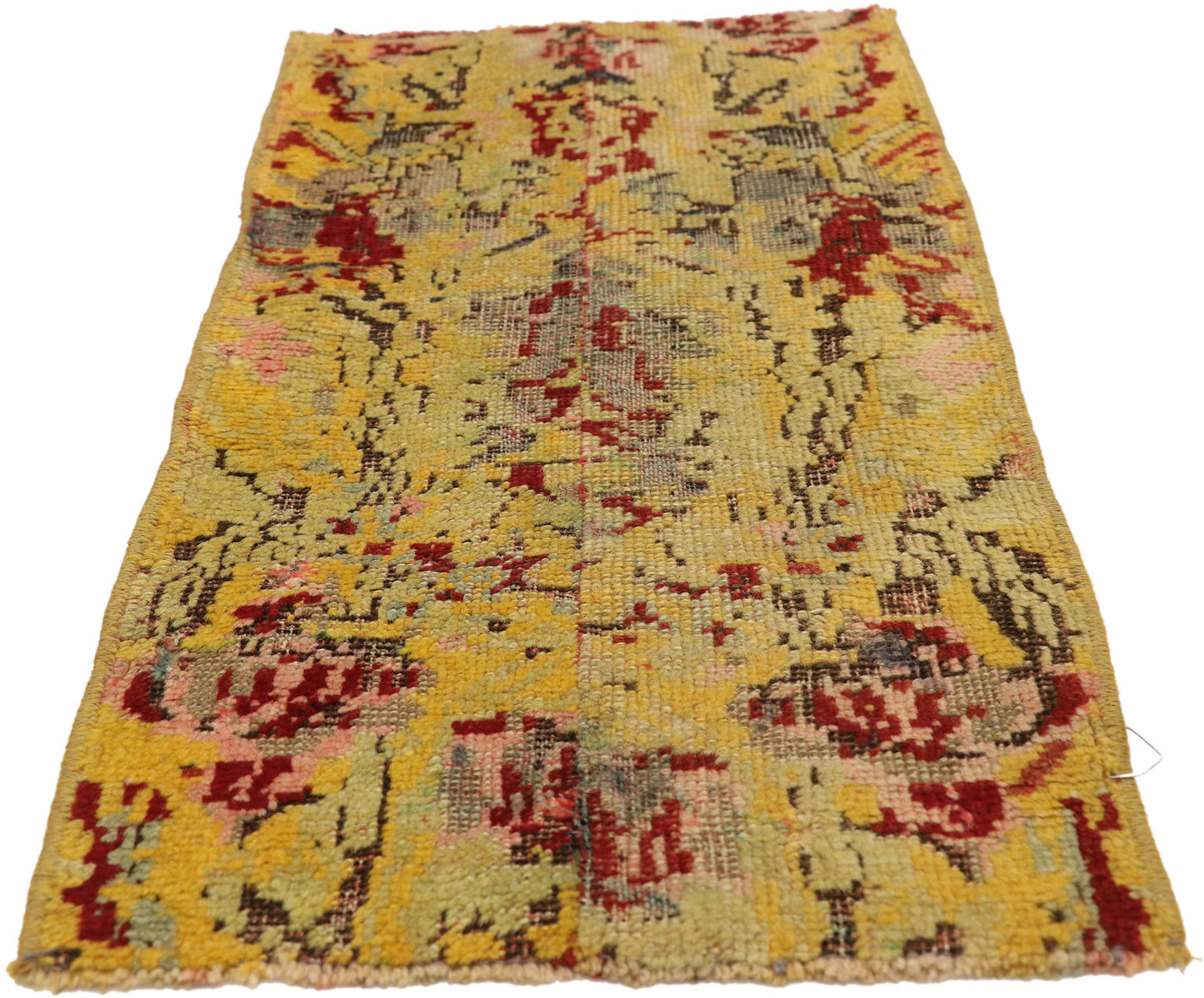 1 x 3 Vintage Turkish Yastik Rug 51830