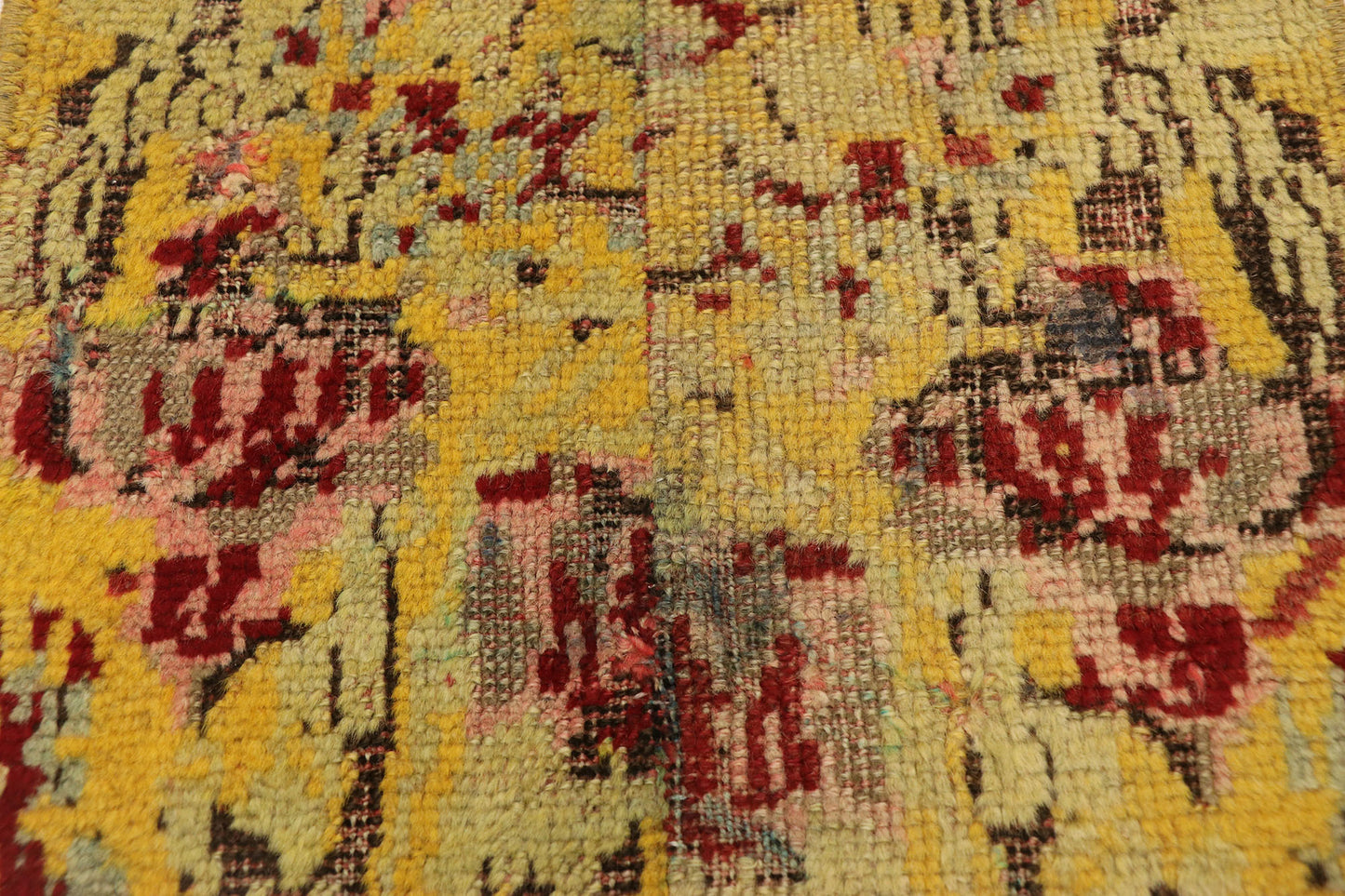 1 x 3 Vintage Turkish Yastik Rug 51830