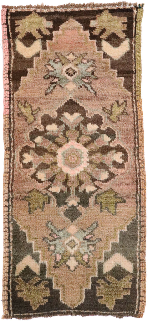 1 x 3 Vintage Turkish Yastik Rug 51831