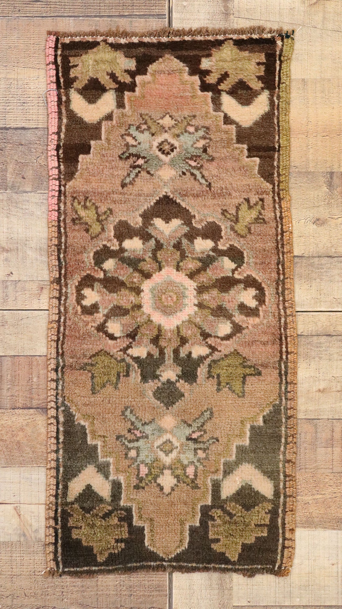 1 x 3 Vintage Turkish Yastik Rug 51831