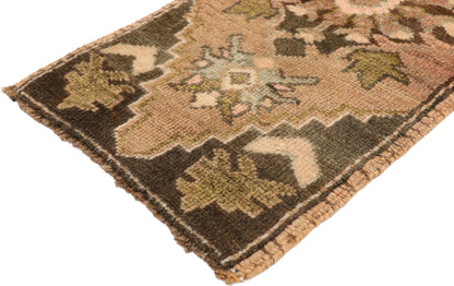 1 x 3 Vintage Turkish Yastik Rug 51831