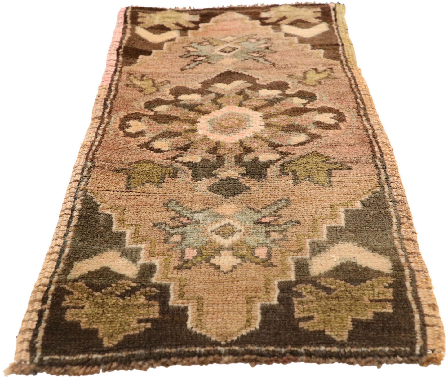1 x 3 Vintage Turkish Yastik Rug 51831