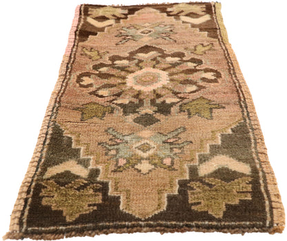 1 x 3 Vintage Turkish Yastik Rug 51831