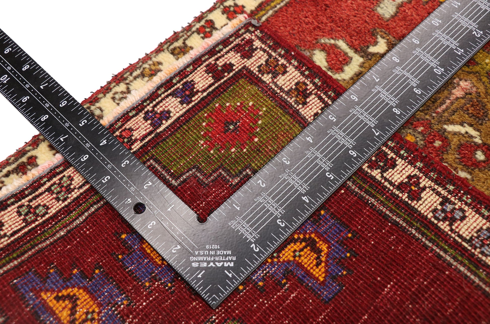 1 x 2 Vintage Turkish Yastik Rug 51832