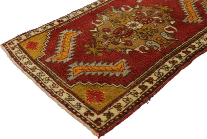 1 x 2 Vintage Turkish Yastik Rug 51832