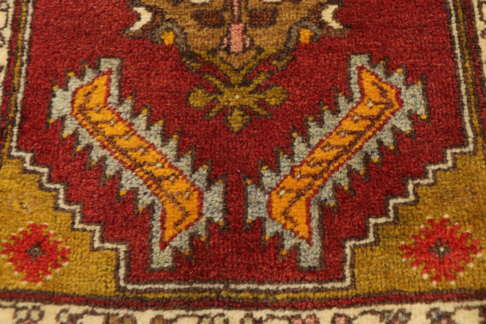 1 x 2 Vintage Turkish Yastik Rug 51832